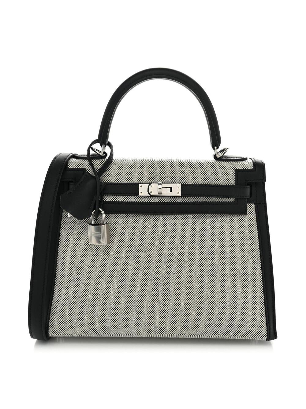 Hermes Toile H Swift Kelly Sellier 25 #346286H21B